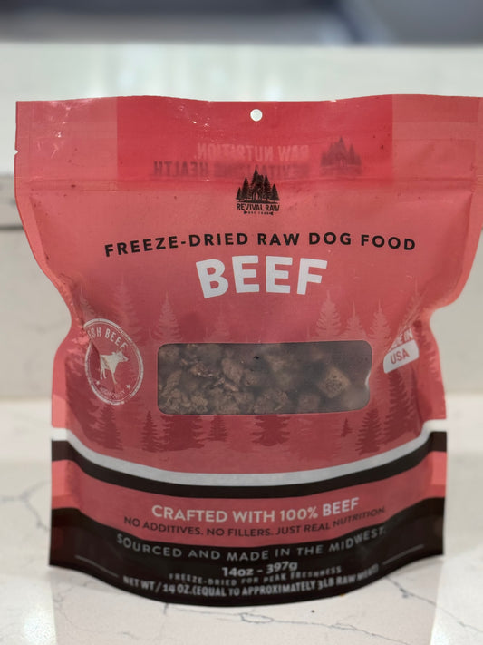Freeze Dried Raw Beef Dog Food