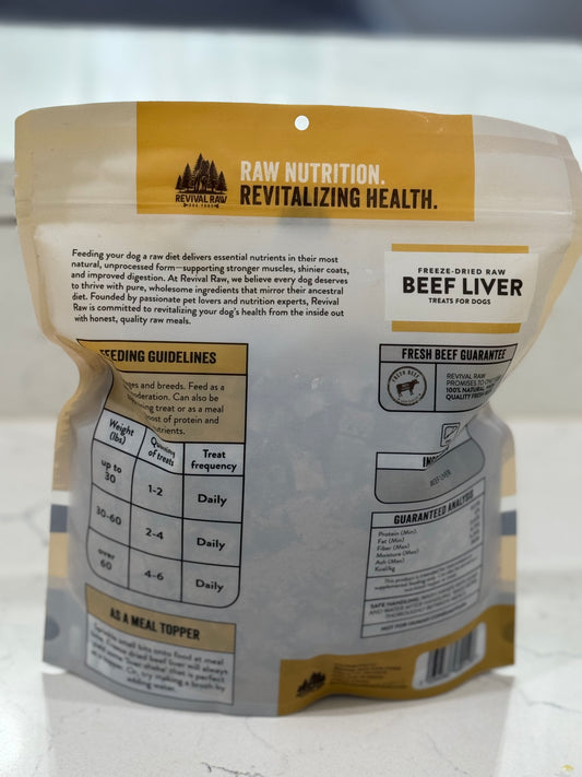 Freeze Dried Beef Liver Dog Food